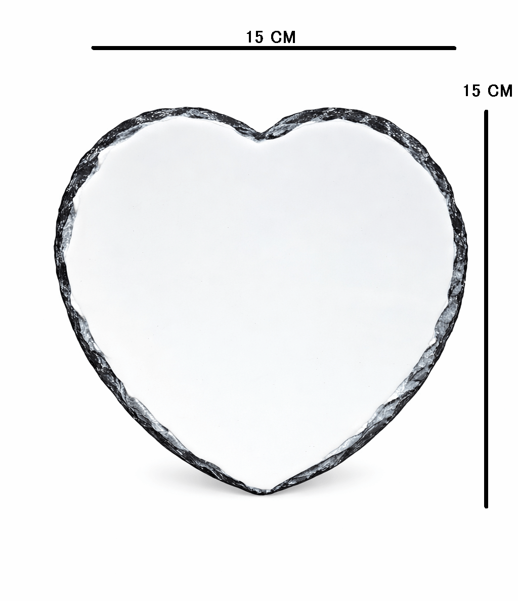 cuore in pietra di ardesia personalizzato