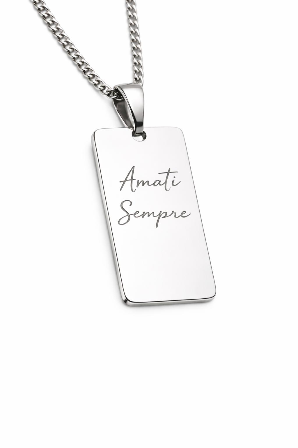 Collana incisione personalizzata