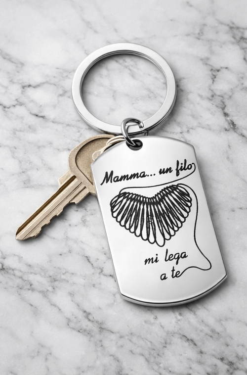 portachiavi acciaio personalizzabile