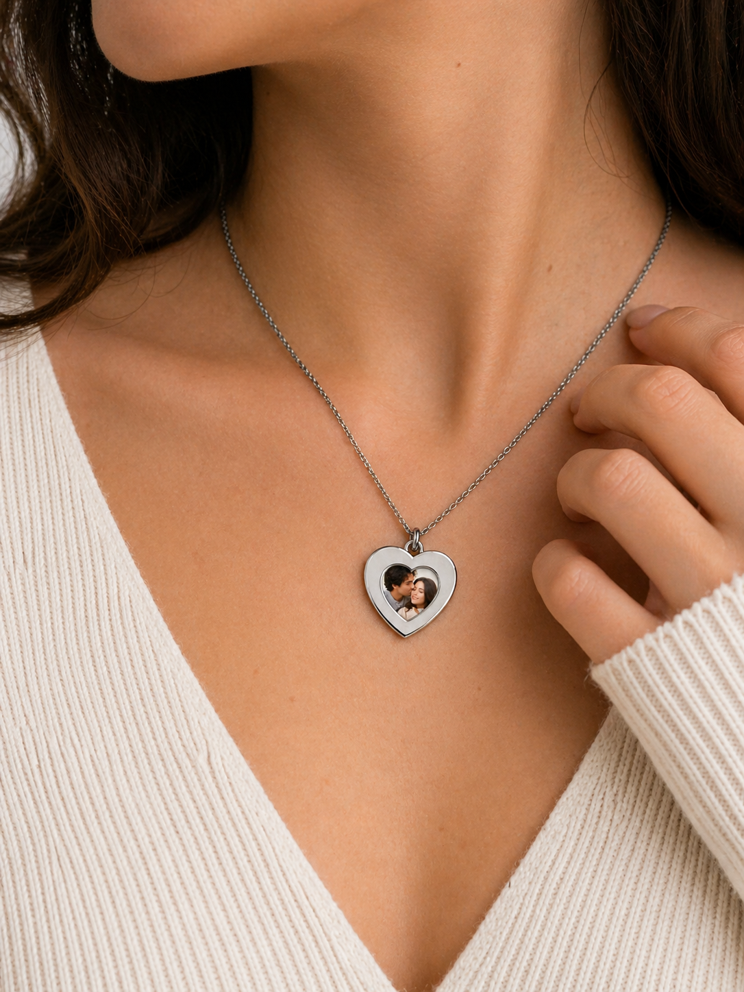 Collana Cuore Personalizzata con Foto – Ciondolo Apribile in Acciaio | Regalo Coppia EvermadeLab Made in Italy 🇮🇹