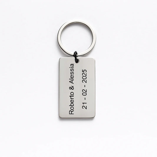 Portachiavi incisione personalizzata