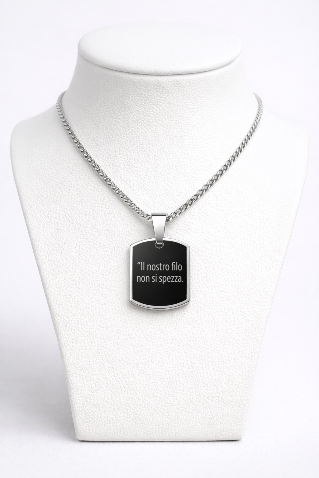 Collana incisione personalizzata Black Edition