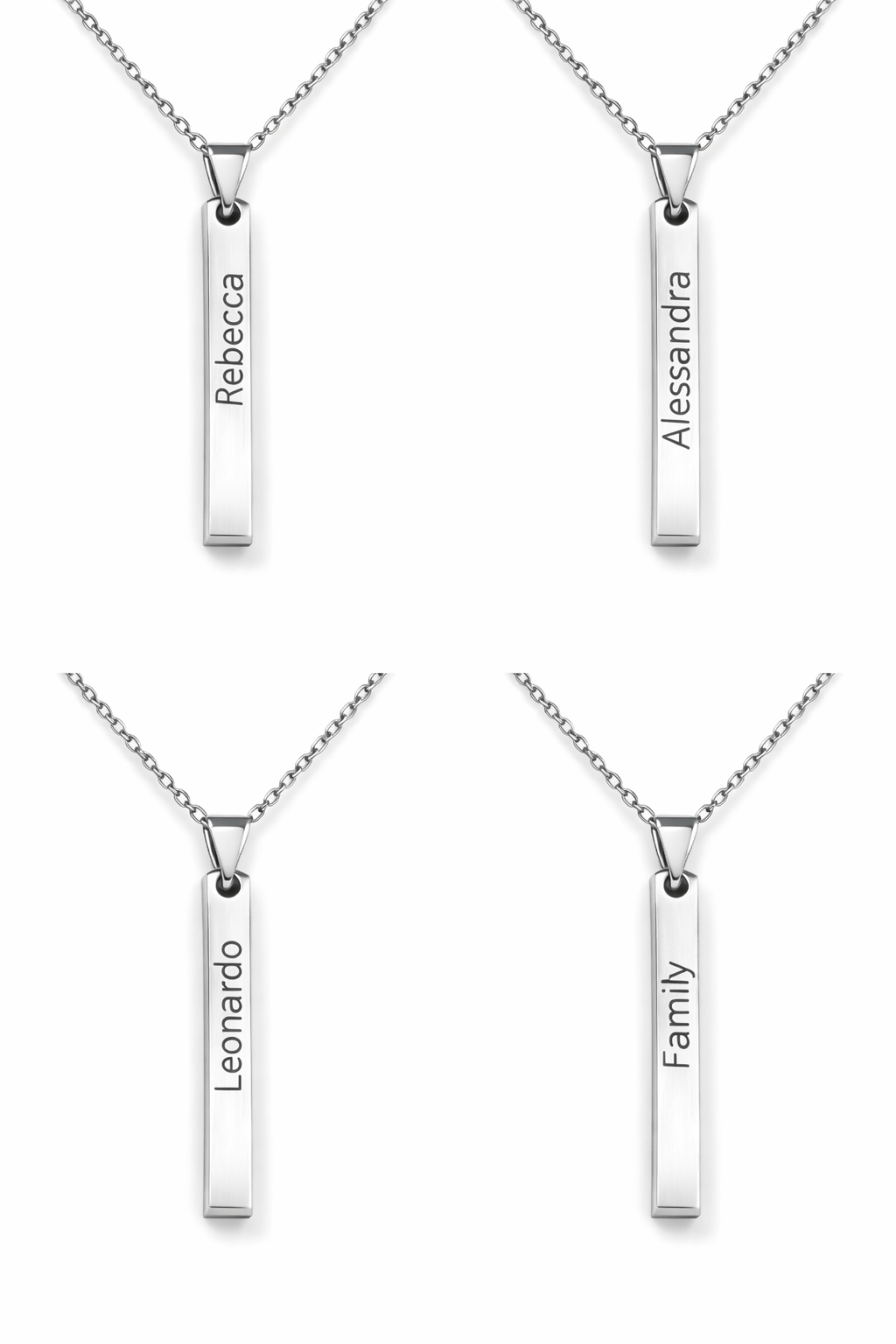 collana personalizzata con frasi incise