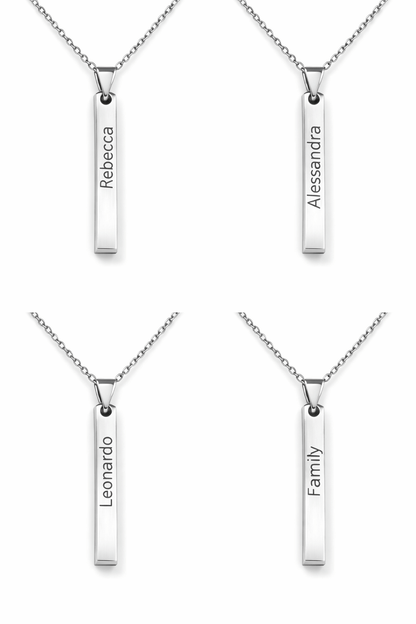 collana personalizzata con frasi incise