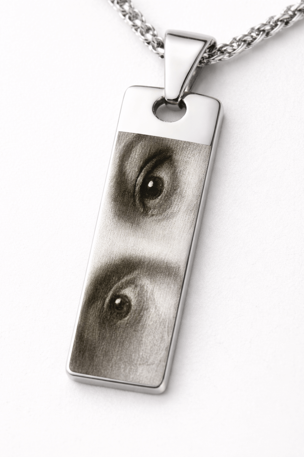 collana fotografica personalizzata occhi