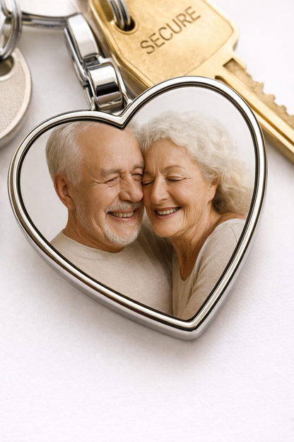 Portachiavi Cuore Personalizzato Stampa