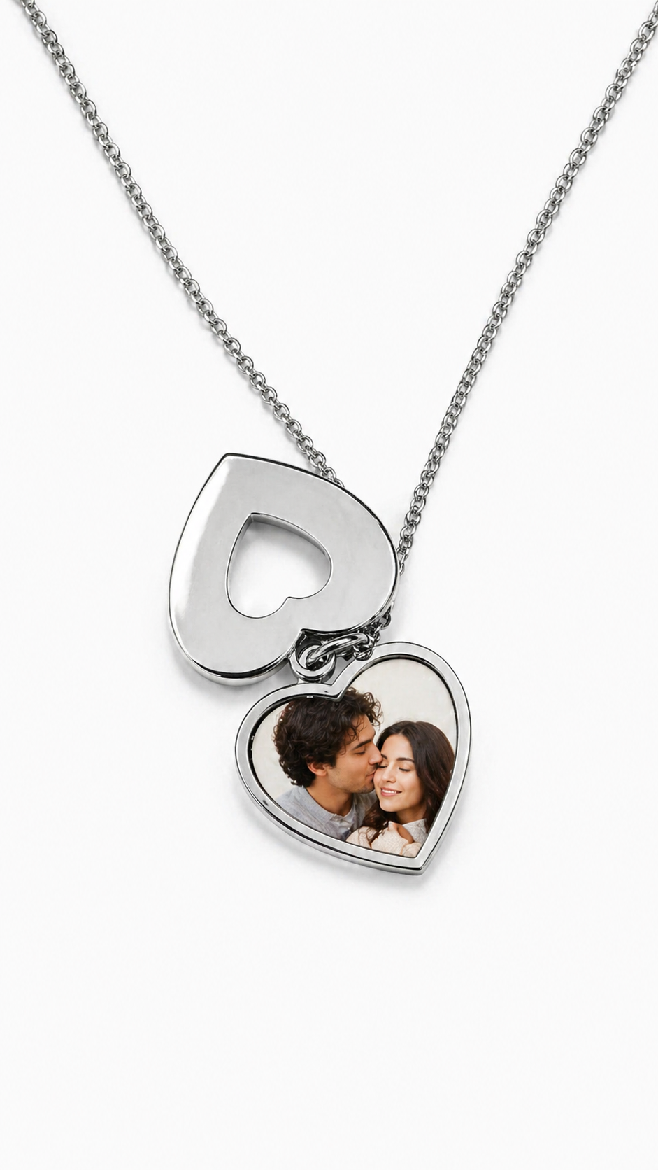Collana Cuore Personalizzata con Foto – Ciondolo Apribile in Acciaio | Regalo Coppia EvermadeLab Made in Italy 🇮🇹
