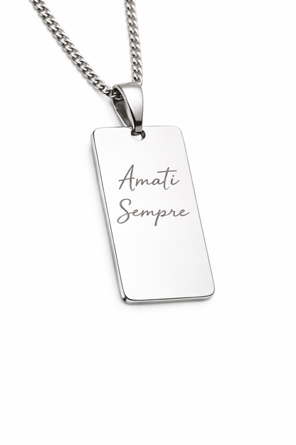 Collana incisione personalizzata