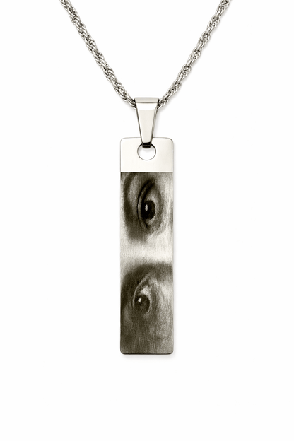 collana fotografica personalizzata occhi