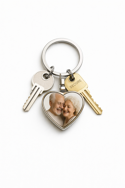 Portachiavi Cuore Personalizzato Stampa