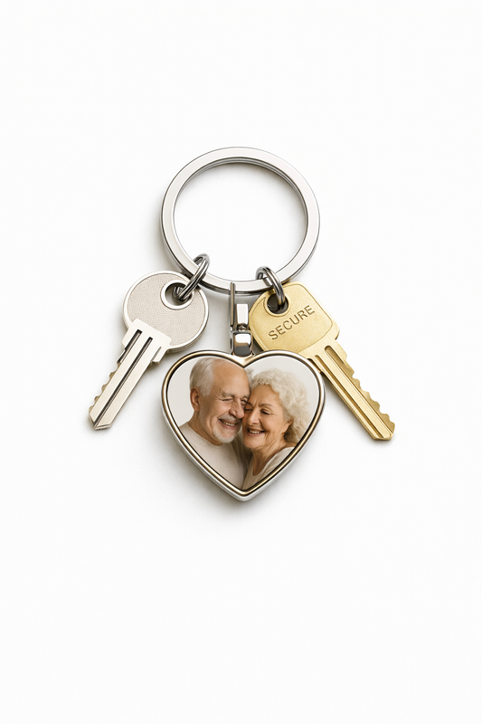Portachiavi Cuore Personalizzato Stampa