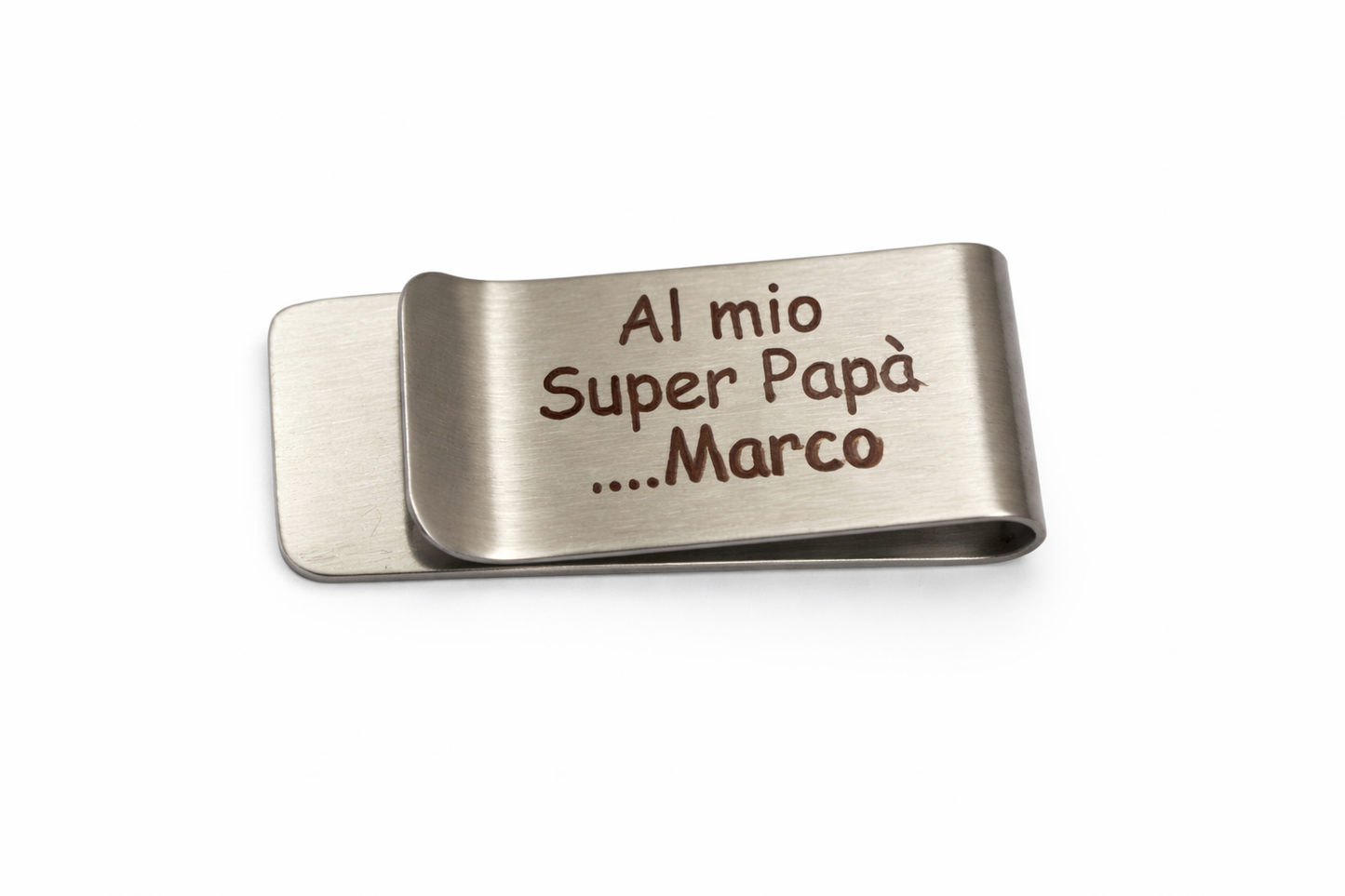 Portasoldi in Acciaio Inox Personalizzabile – Money Clip Inciso | EvermadeLab