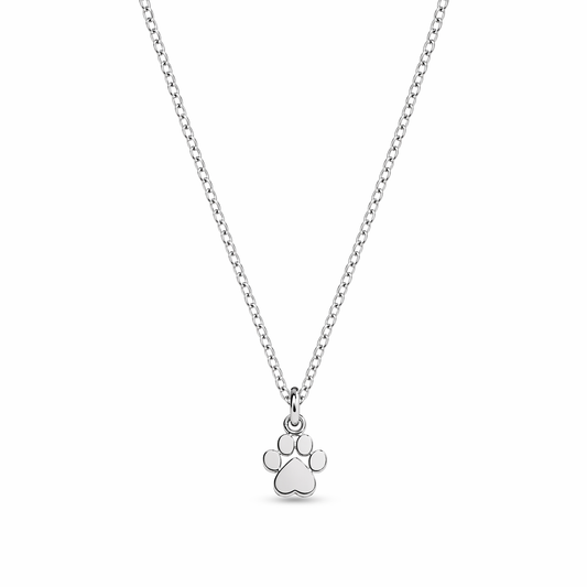 Collana Zampa Gatto in Acciaio – Ciondolo Mini Paw Print | Regalo Amanti Gatti e Cani | EvermadeLab