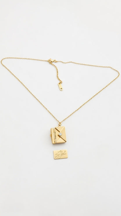 Collana Ciondolo Lettera Apribile in Acciaio Lucido – Incisione Personalizzata | EvermadeLab