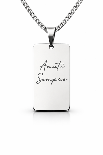 Collana incisione personalizzata