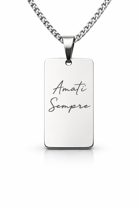 Collana incisione personalizzata