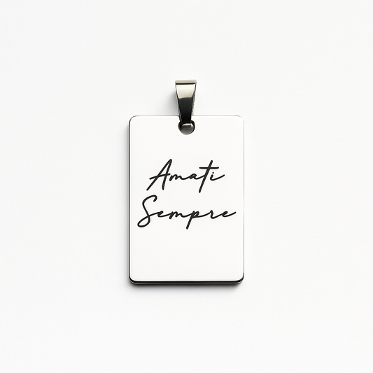 Collana incisione personalizzata