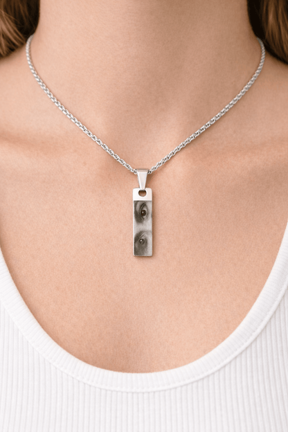 collana fotografica personalizzata occhi