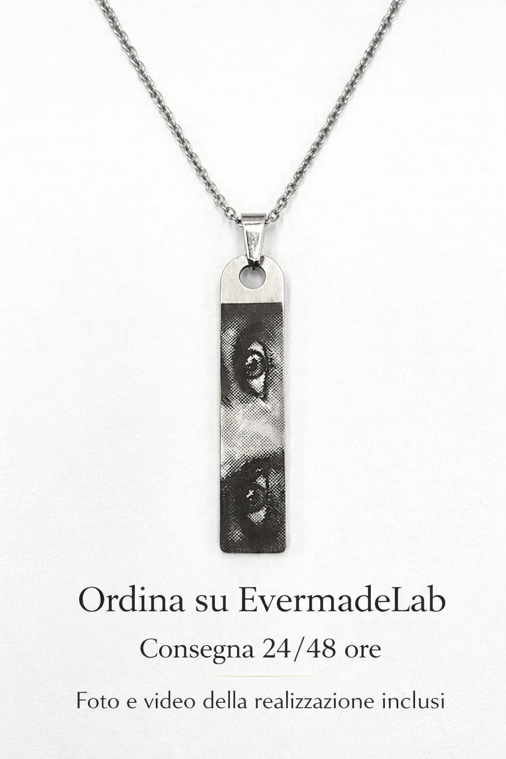 Collana barra con foto