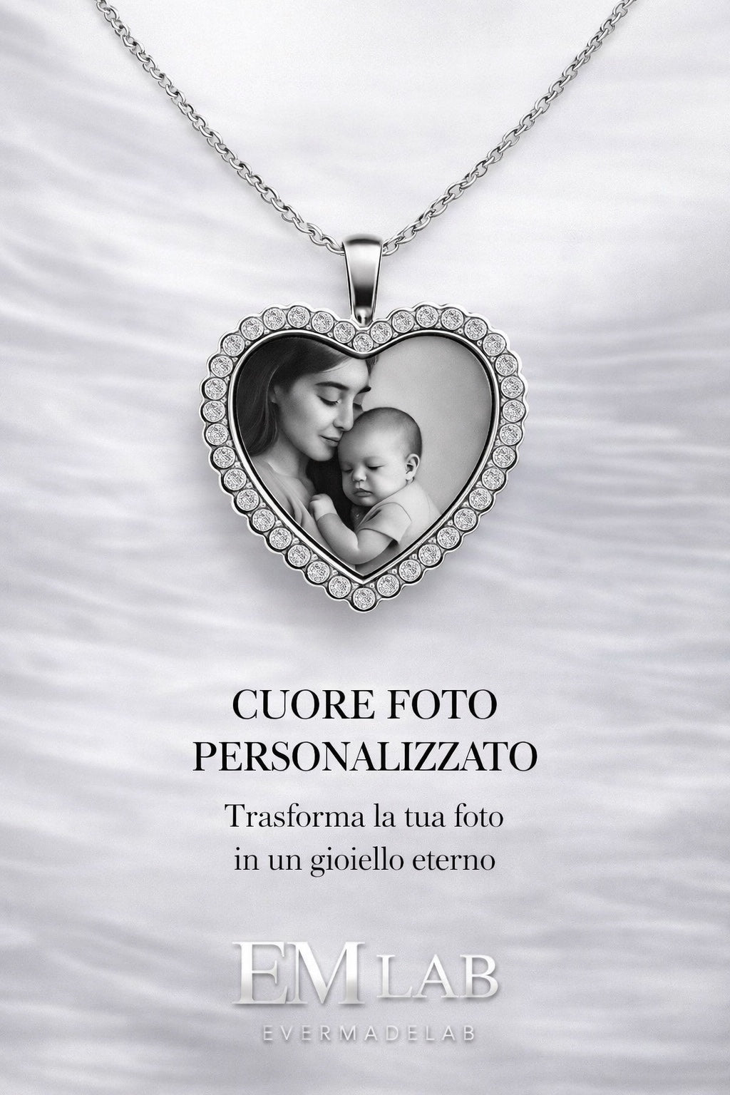 Collana cuore con foto